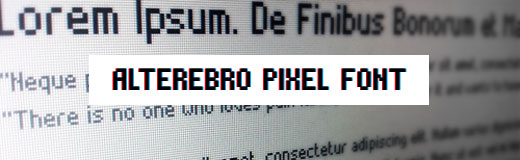 Alter Ebro Pixel Font