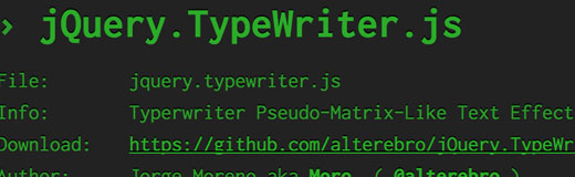 jQuery.TypeWriter.js